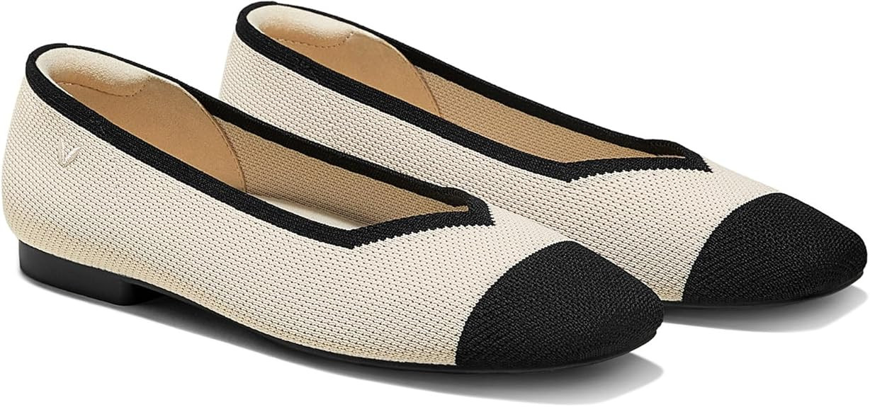 VIVAIA Women's Margot 2.0 Square-Toe Ballet Flats | Amazon (US)