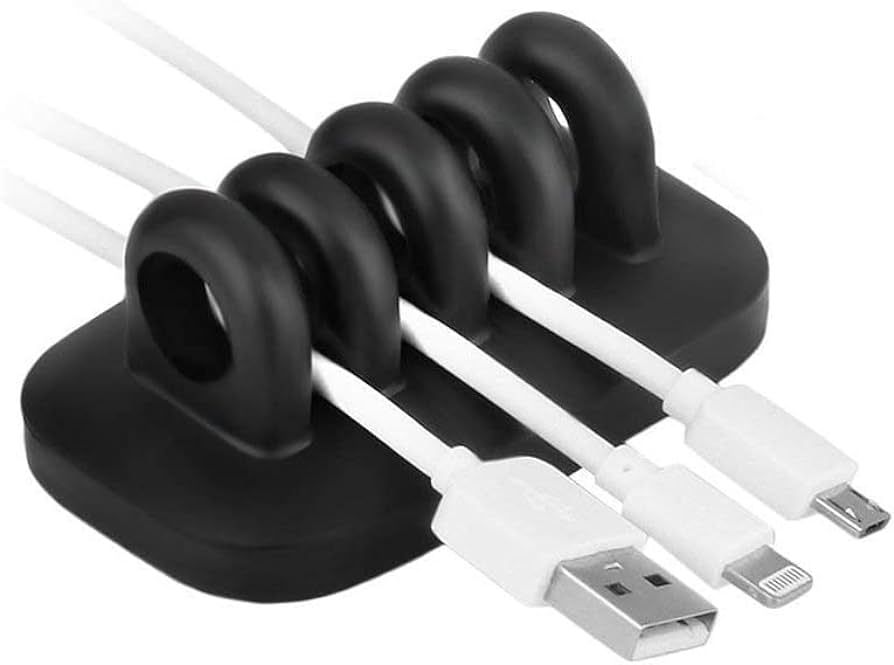 Monaco Cable Clip Holder Weighted Desktop Cord Management Fixture (Black) | Amazon (US)