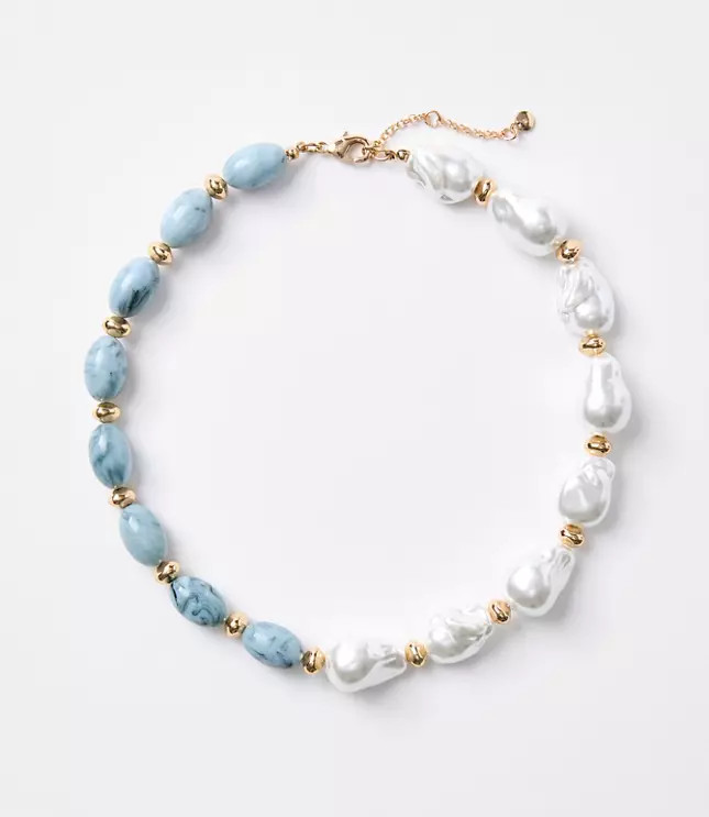 Pearlized Chunky Statement Necklace | LOFT