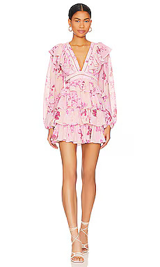 Tularosa Maisey Mini Dress in Bodhi Blooms Floral from Revolve.com | Revolve Clothing (Global)