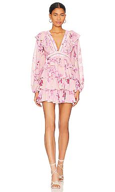 Tularosa Maisey Mini Dress in Bodhi Blooms Floral from Revolve.com | Revolve Clothing (Global)