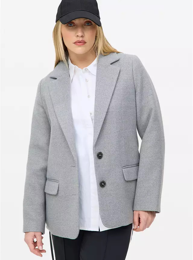 Buy Grey Heavyweight Relaxed Blazer 18 | Blazers | Tu | Tu Clothing