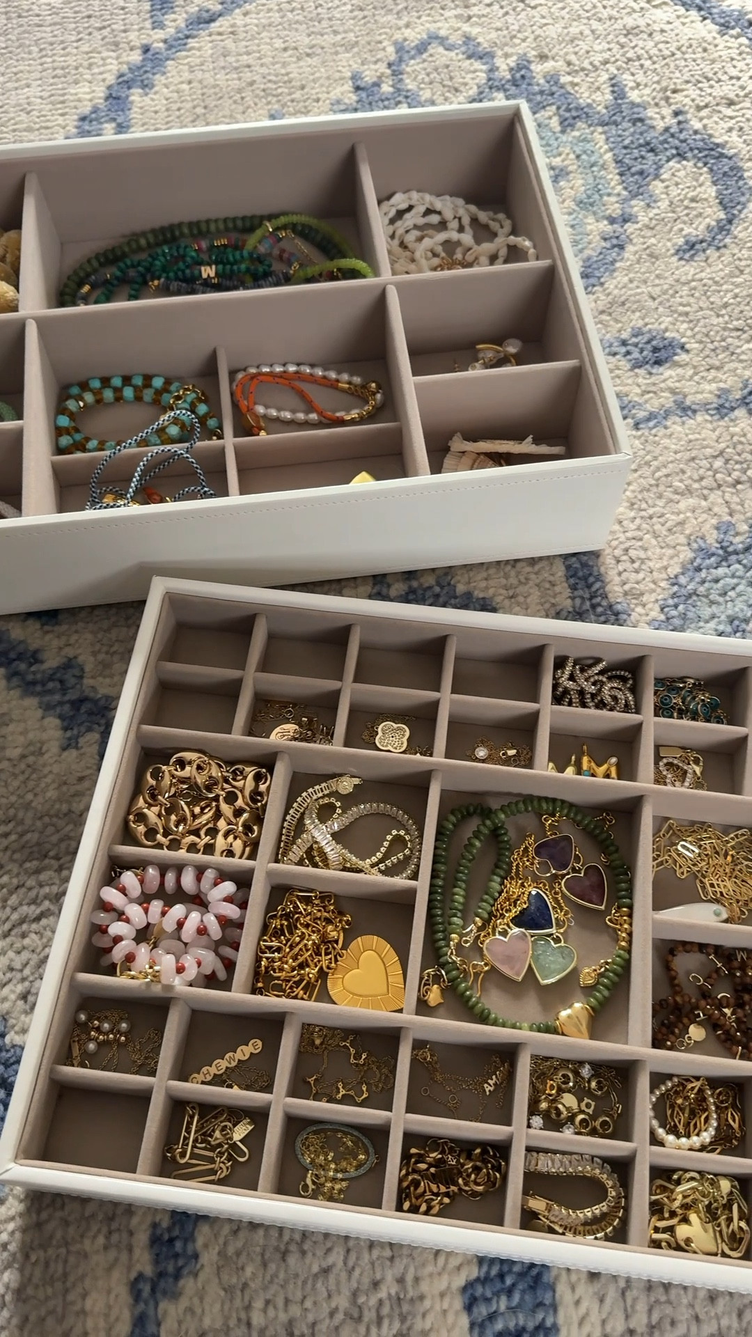 All of the products that I’m using to organize my closet! 

These Stackers are perfect for jewelry and fit inside a drawer or can be stacked on a shelf. Lots of configurations for everything you need and several colors to choose from! 

#LTKselfcare #LTKSaleAlert #LTKHome