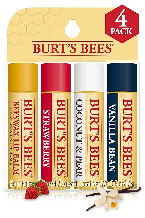 Burt's Bees Lip Balm Easter Basket Stuffers, Moisturizing Lip Care Spring Gift, 100% Natural, Ori... | Amazon (US)