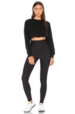 alo Double Take Pullover in Black from Revolve.com | Revolve Clothing (Global)