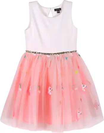 Zunie Kids' Embroidered Tulle Skirt Dress (Toddler, Little Girl & Big Girl0 | Nordstrom | Nordstrom