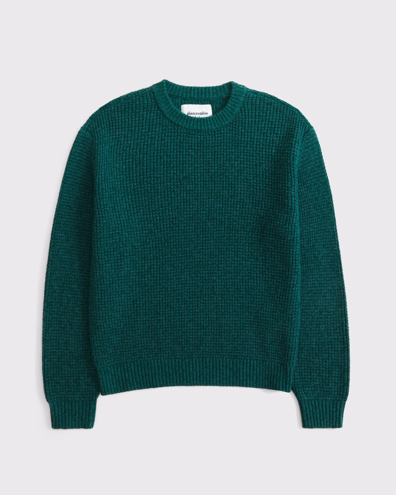 waffle crew sweater | Abercrombie & Fitch (US)