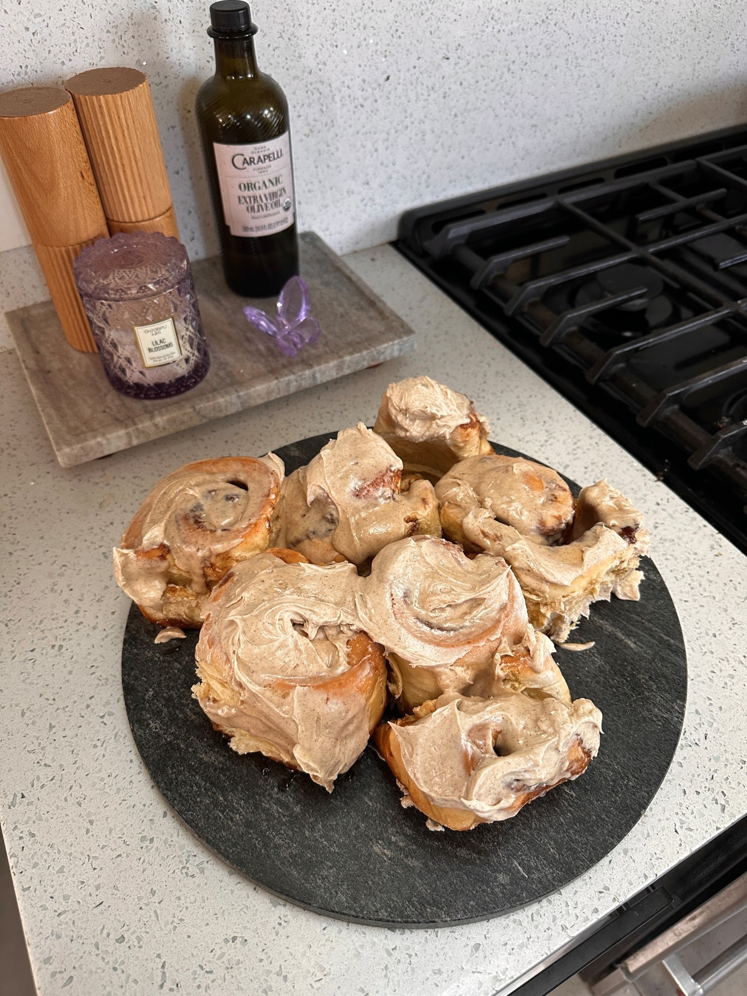 Love this little decor area in my kitchen! — Cinnamon roll recipe is from half baked harvest 🤎

#LTKSeasonal #LTKHome #LTKFamily