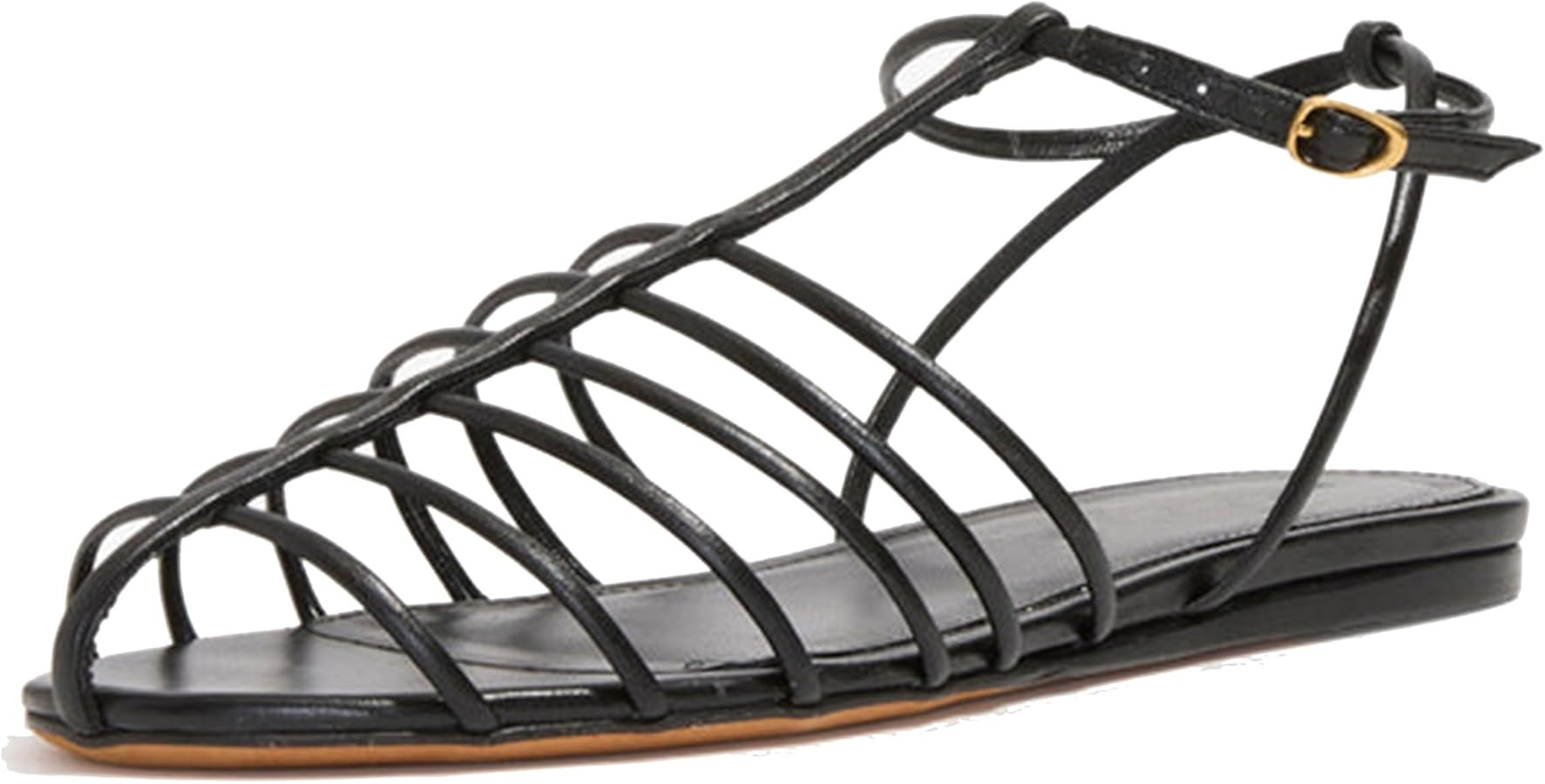 Flat Sandals for Women Fashion Strappy Design with Round Toe Comfortable and Fancy Dressy Yet Cas... | Amazon (US)