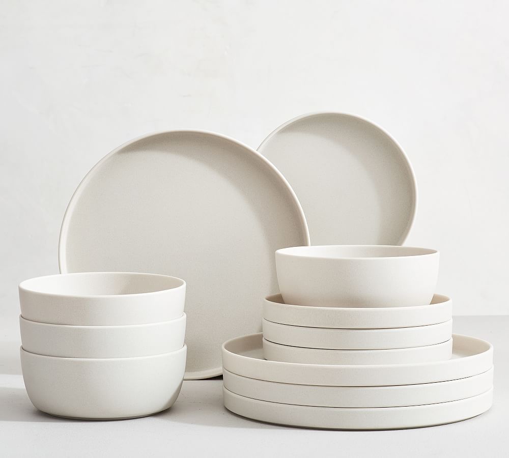 Mason Modern Outdoor Melamine 12-Piece Dinnerware Set | Pottery Barn (US)