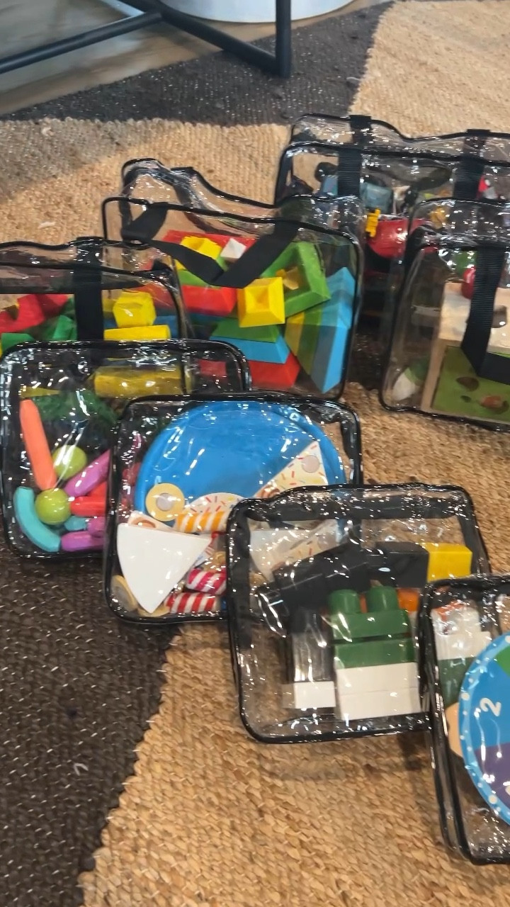 My favorite way to organize my toddlers tiny little toy sets is in these clear makeup bags. These keep each toy set organized and together. 
The larger ones have handles making it easy for him to carry around. 

#toddlertoys #toyorganizer #organizing #toys #toybasketsolution #toybasket #organizesolutions 

#LTKkids #LTKfindsunder50 #LTKbaby