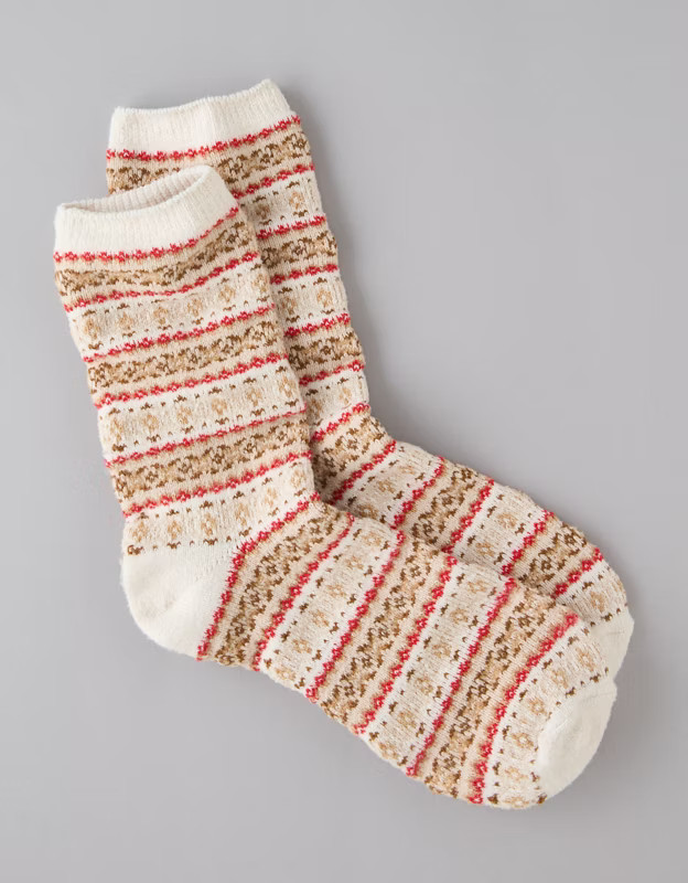 AE Fair Isle Crew Socks | American Eagle Outfitters (US & CA)