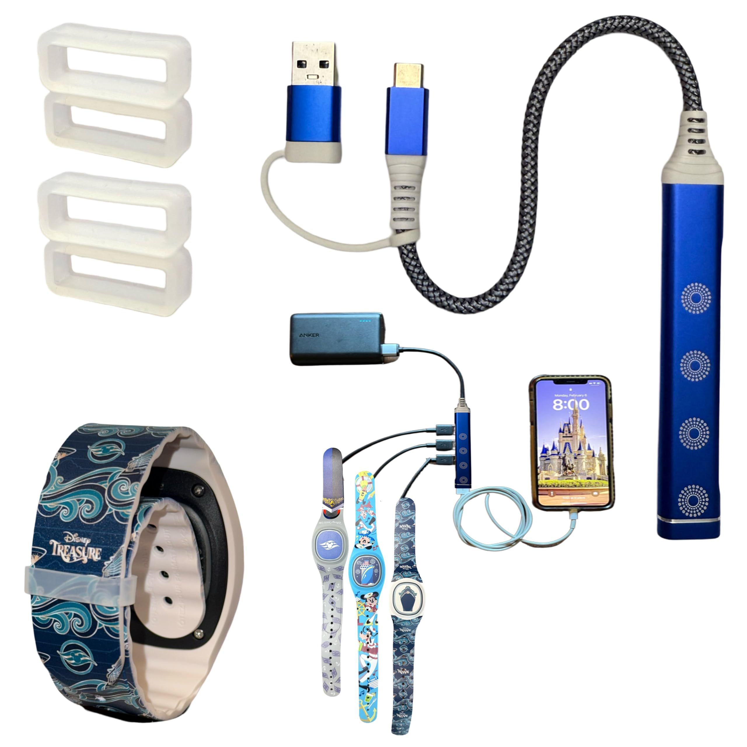 MultiCharger for MagicBand+, MagicBand +, Magic Band Compatible with FuelRod & Other External Bat... | Amazon (US)