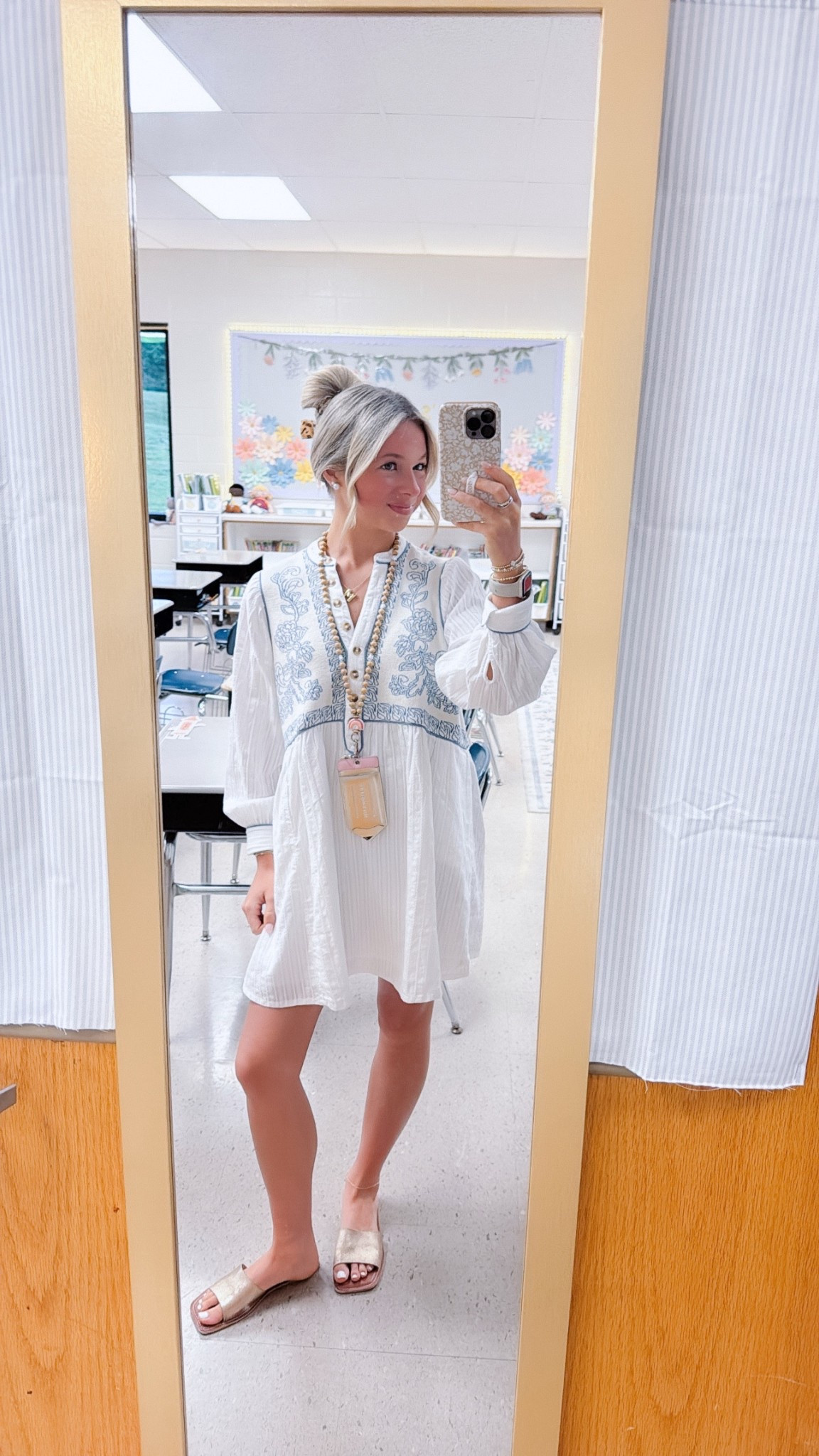 teacher ootd!!🤍 pilcro antbropolgie dress!
• wearing a size xs

#LTKPetite #LTKWorkwear #LTKootd