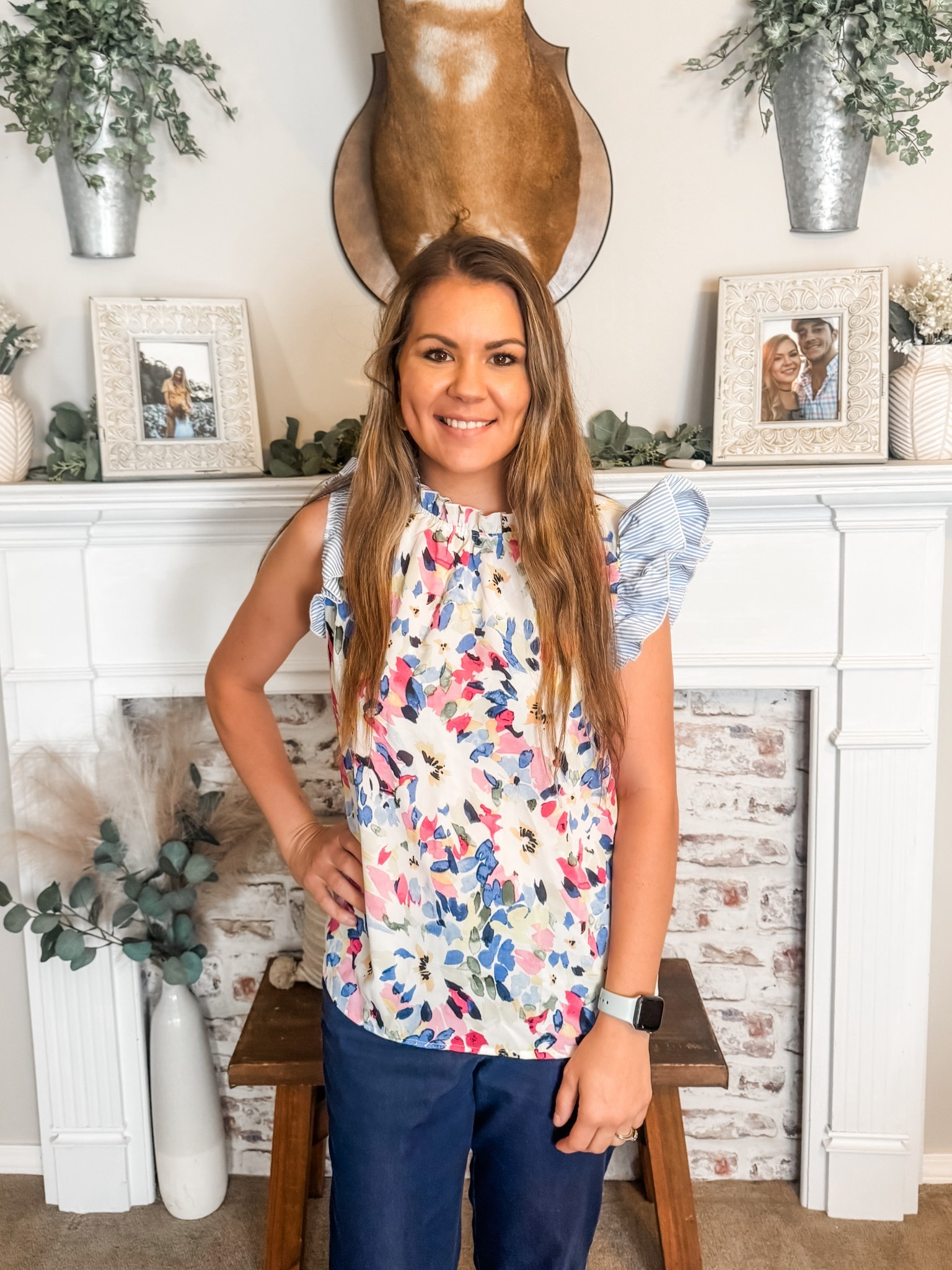 Obsessed with the colors on this top! So bright and fun—works great for the office or just a casual look!

#LTKFindsUnder50 #LTKWorkwear #LTKSummerEdit