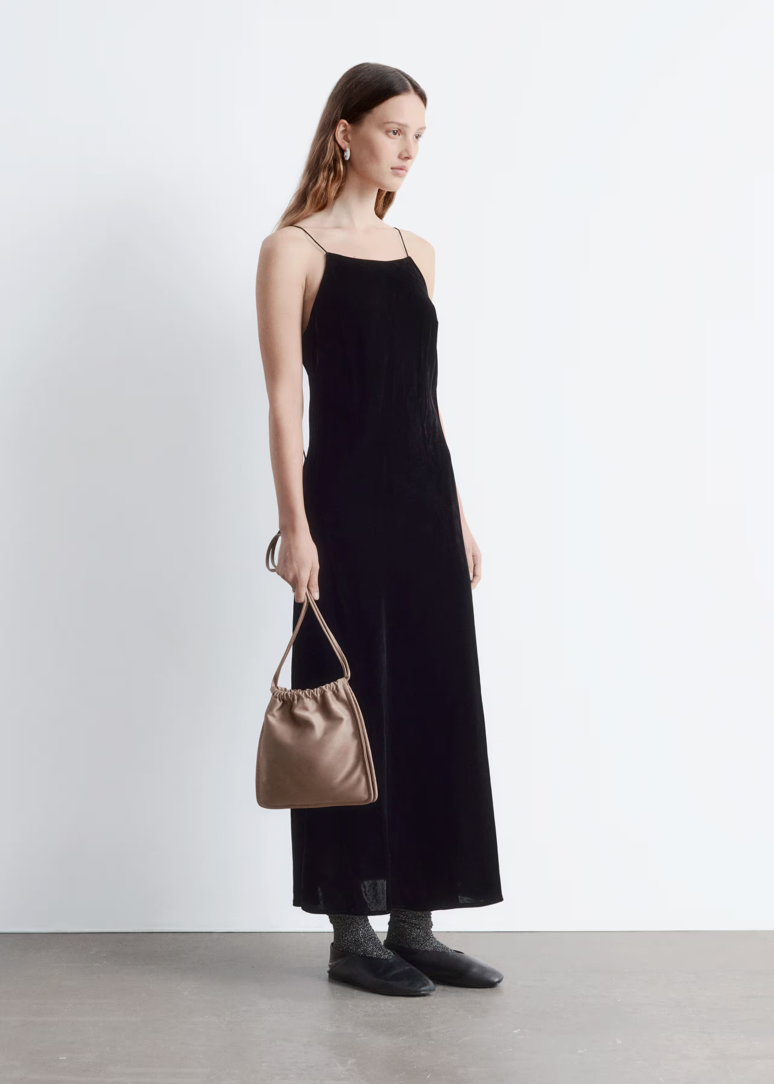 Strappy Velvet Midi Dress | & Other Stories - US