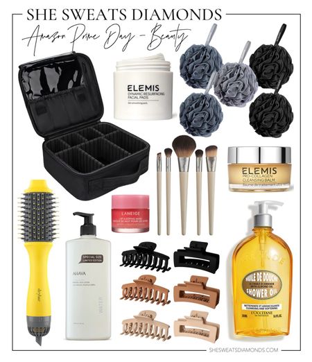 My Amazon Prime Day beauty picks: makeup travel bag, loofah set, facial cleansing balm, shower oil, hair clips, hair dryer brush, and a makeup brush set are among many great beauty deals going on!

#LTKunder50 #LTKsalealert #LTKbeauty