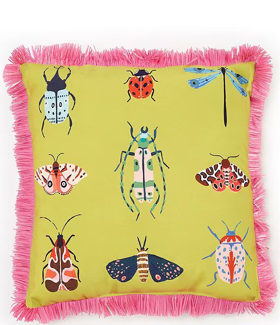 Southern Living Outdoor Living Collection Colorful Insect Indoor/Outdoor Pillow | Dillard's | Dillard's