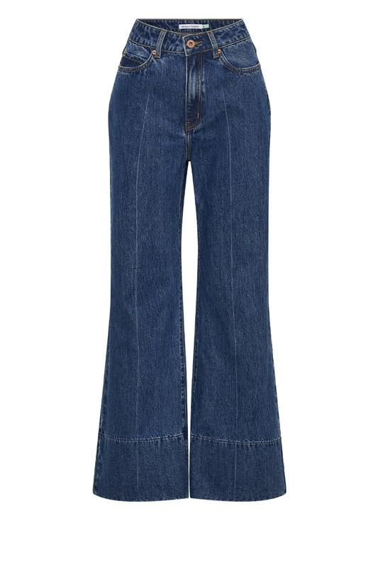 Flared Jean in Mid Blue | Bohemian Traders