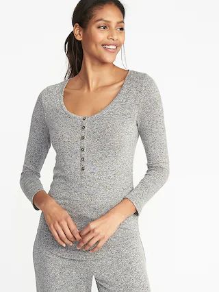 Slim-Fit Luxe Soft-Spun Henley for Women | Old Navy US