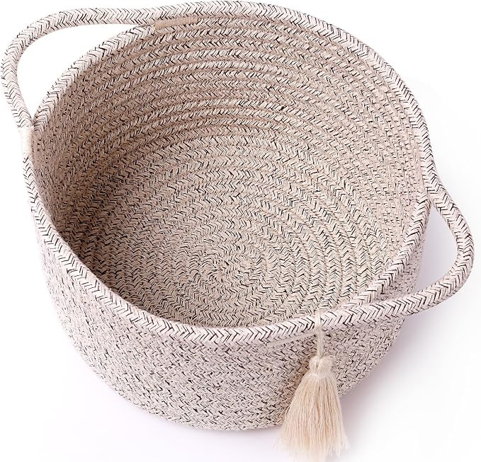 Empty Gift Basket – SweetMemo Mini Woven Rope Organizer Baskets for Gifting, Baby Shower, Desk,... | Amazon (US)