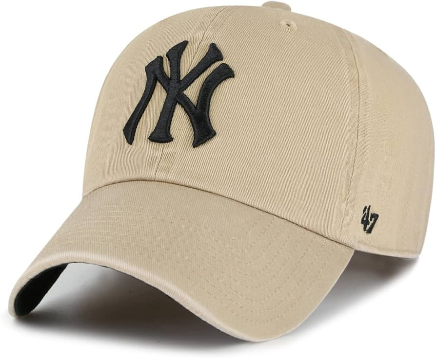 47 Brand Ballpark Cap Clean UP New York Yankees Khaki Beige | Amazon (CA)