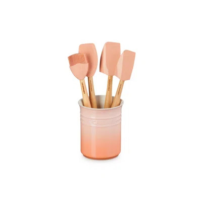 Craft Series 5-Piece Utensil Set With Crock, Peche | Wayfair North America