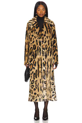 Show Me Your Mumu Miss Cindy Faux Fur Overcoat in Feline from Revolve.com | Revolve Clothing (Global)