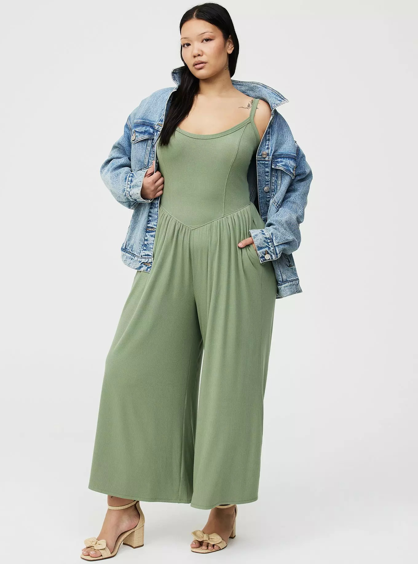 Super Soft Rib Wide-Leg Jumpsuit | Torrid (US & Canada)