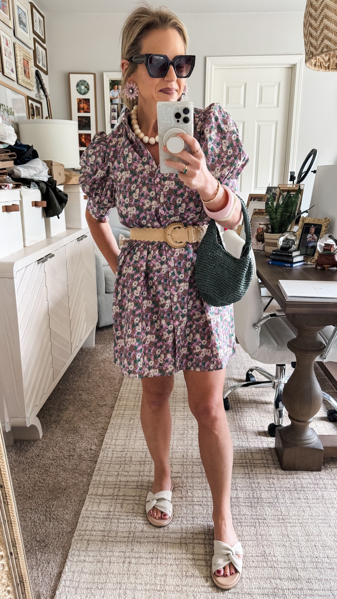 Today’s church fit! These Tuckernuck dress style is precious with the puff sleeve! 5’3” in my regular size small.

#LTKootd #LTKOver40 #LTKPetite