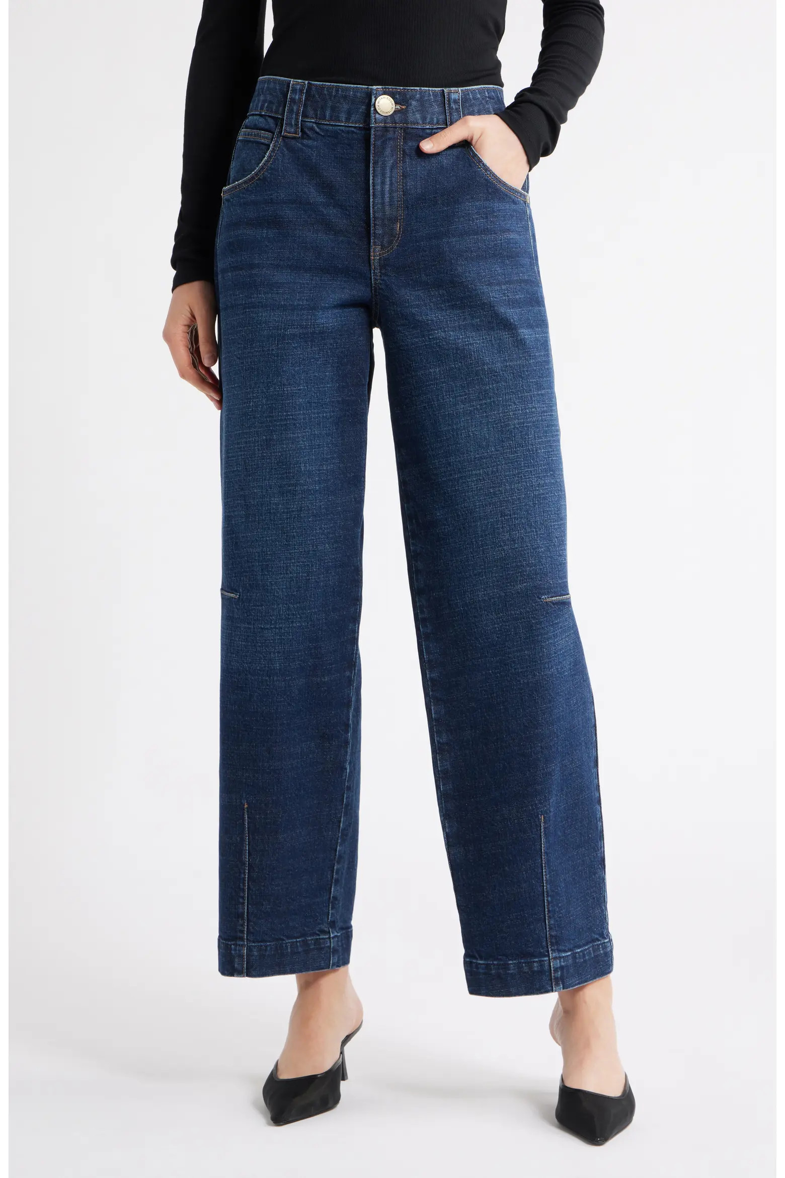 Skyrise High Waist Barely Barrel Jeans (Women) | Nordstrom | Nordstrom
