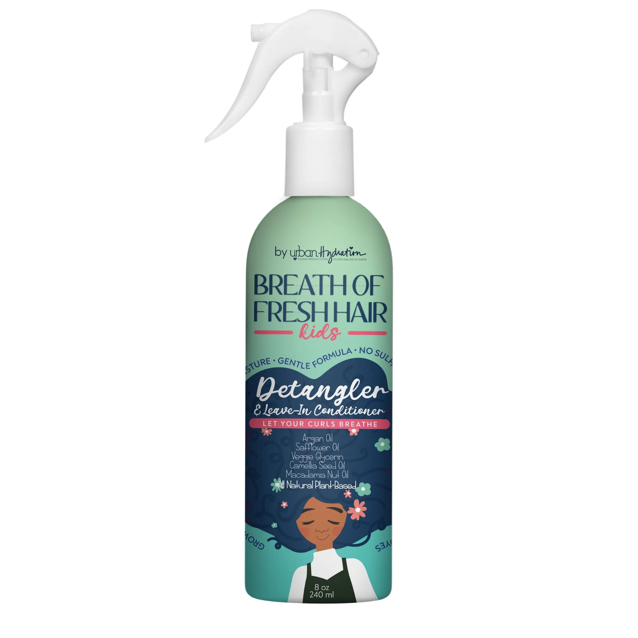 Urban Hydration Breath of Fresh Hair Kids Detangler & Leave-In Conditioner Spray - Walmart.com | Walmart (US)