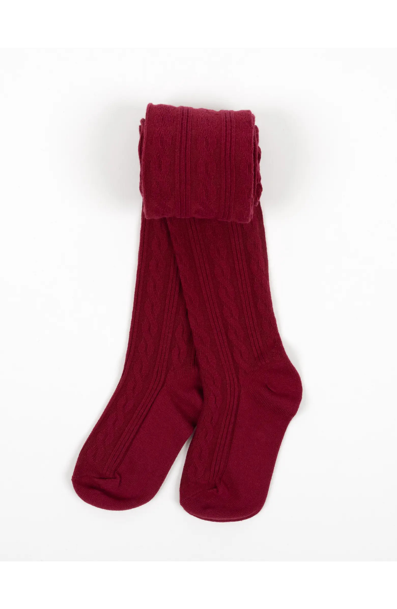 Girls Cable Knit Tights, Cotton Blend | Nordstrom