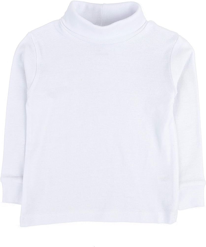 Leveret Girls Boys & Toddler Solid Turtleneck 100% Cotton Kids Shirt (2 Toddler-14 Years) Variety... | Amazon (US)