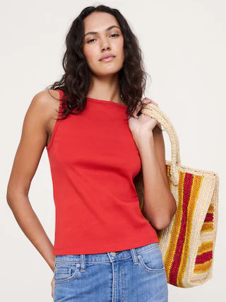 Minimalist Cotton Tank | Banana Republic (CA)