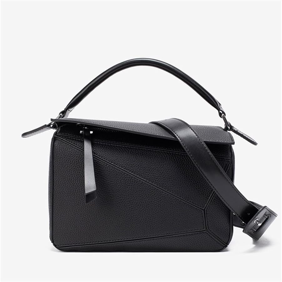 Womens Geometric Design Handbags, 9.6x4.1x6.7in Grain Crossbody Bag Mini Top Handle Bag for Mothe... | Amazon (UK)