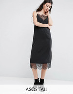 Click for more info about ASOS TALL Lace Midi Insert Slip Dress