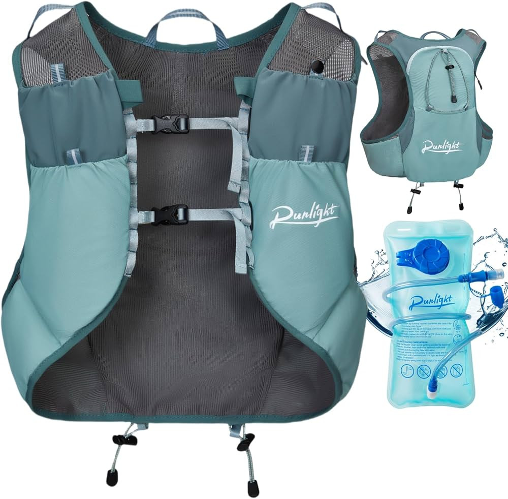 Running Hydration Vest Backpack Pack Water Backpack with 1.5L Hydration Bladder Festival Essentia... | Amazon (US)