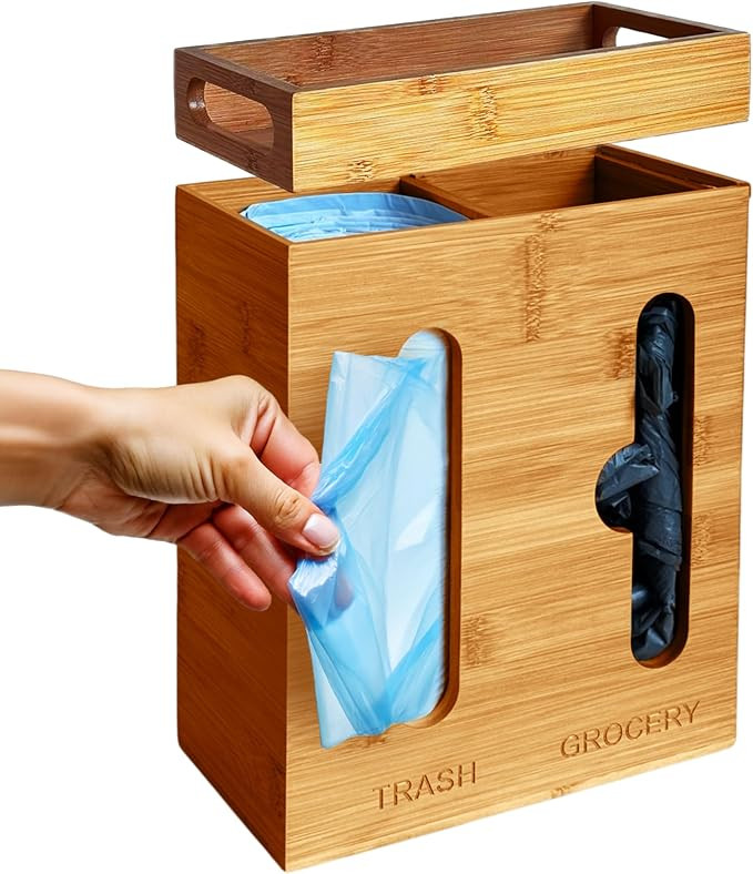 Plastic Bag Holder and Dispenser – Pantry Organizer for Kitchen Accessories - Under Sink Organi... | Amazon (US)
