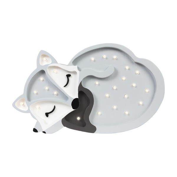Baby Fox Lamp, Grey | Maisonette