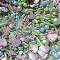 Fairy Dream Sprinkles By Sprinklify - Birthday Cake Decoration, Food Grade Sugar Sprinkles For Cakes, Garden Theme Cupcake Decor, Pink Heart | Etsy (US)