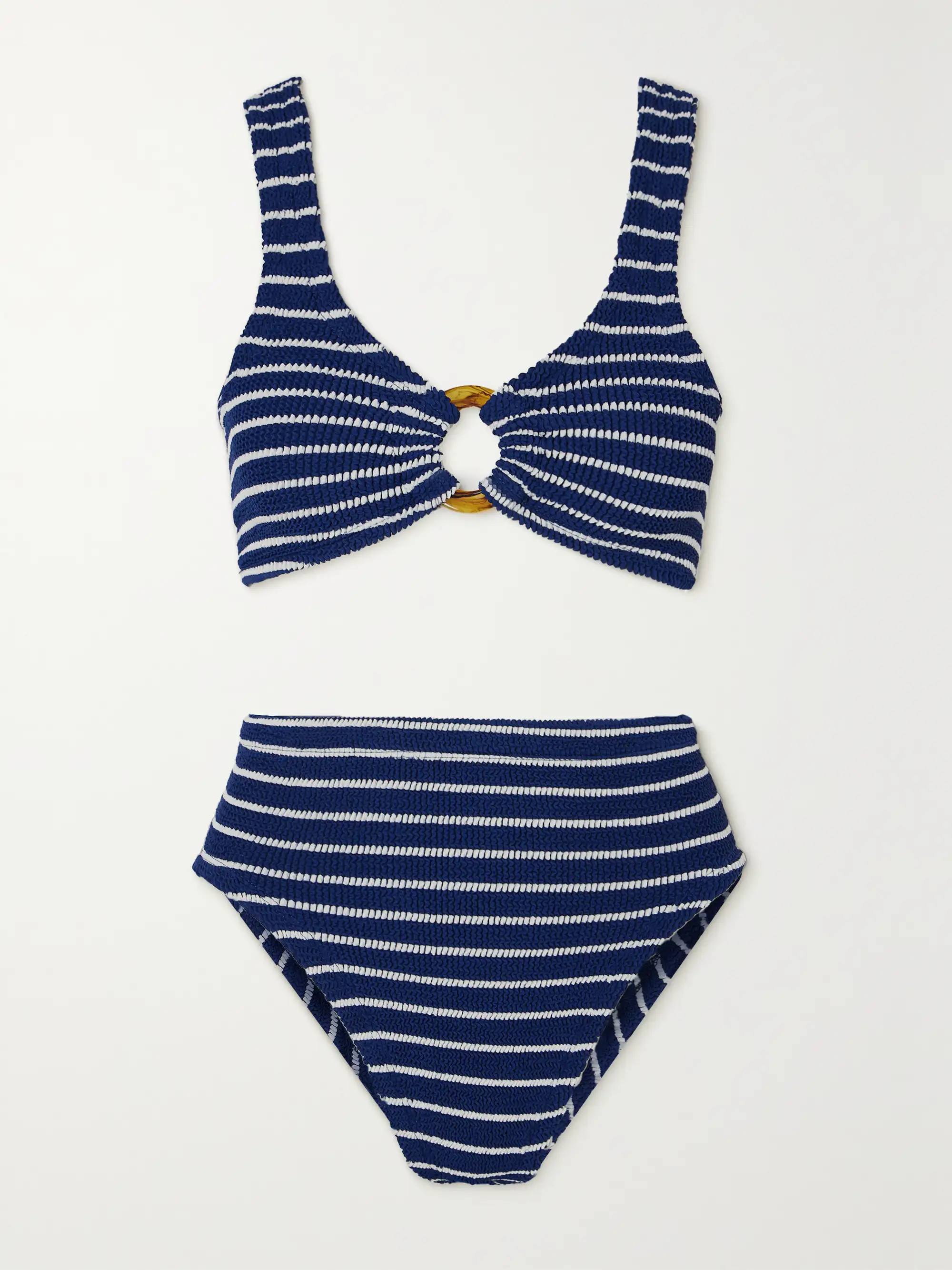 Nadine striped seersucker bikini | NET-A-PORTER (US)