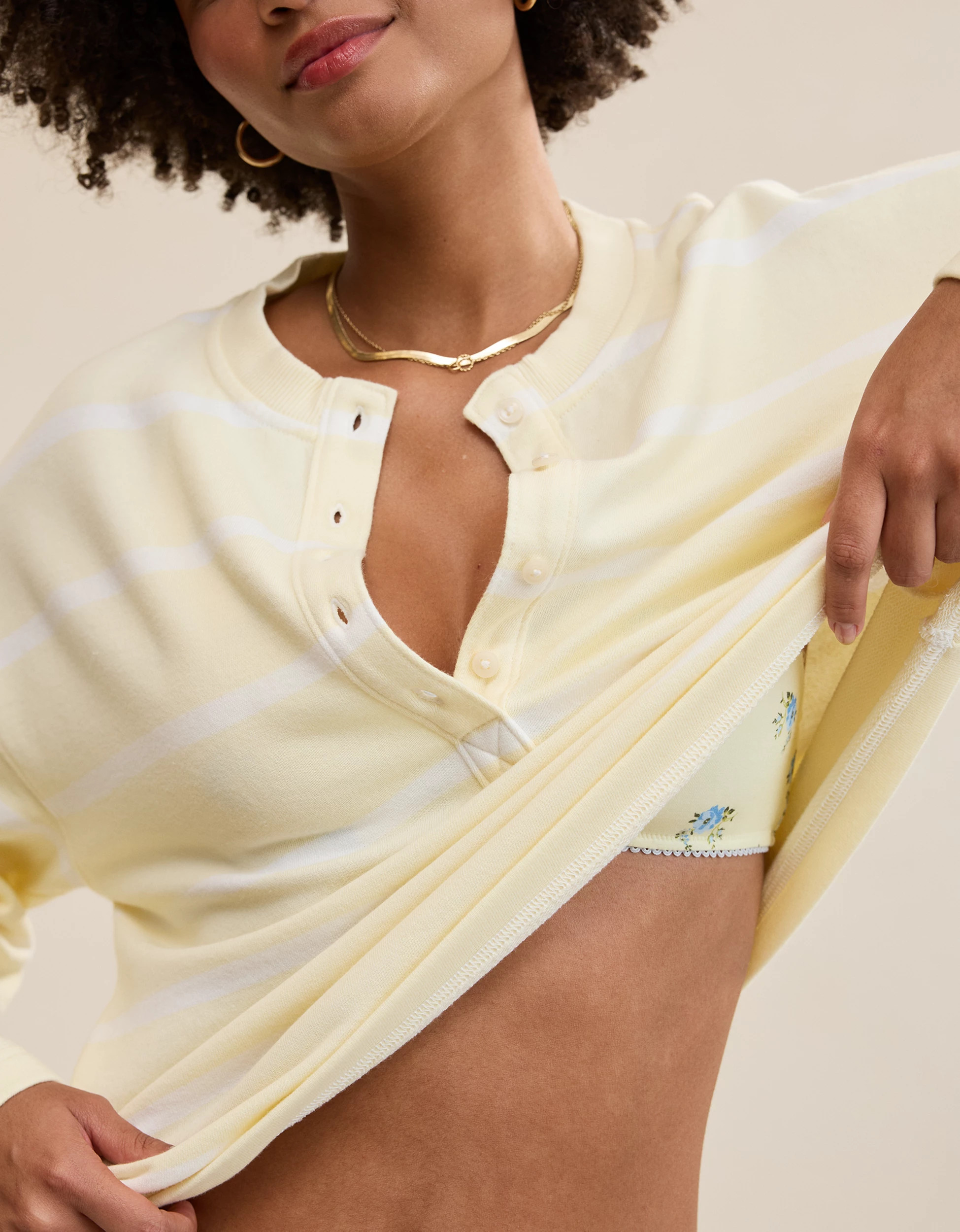 Aerie Alumni Henley Sweatshirt | Aerie