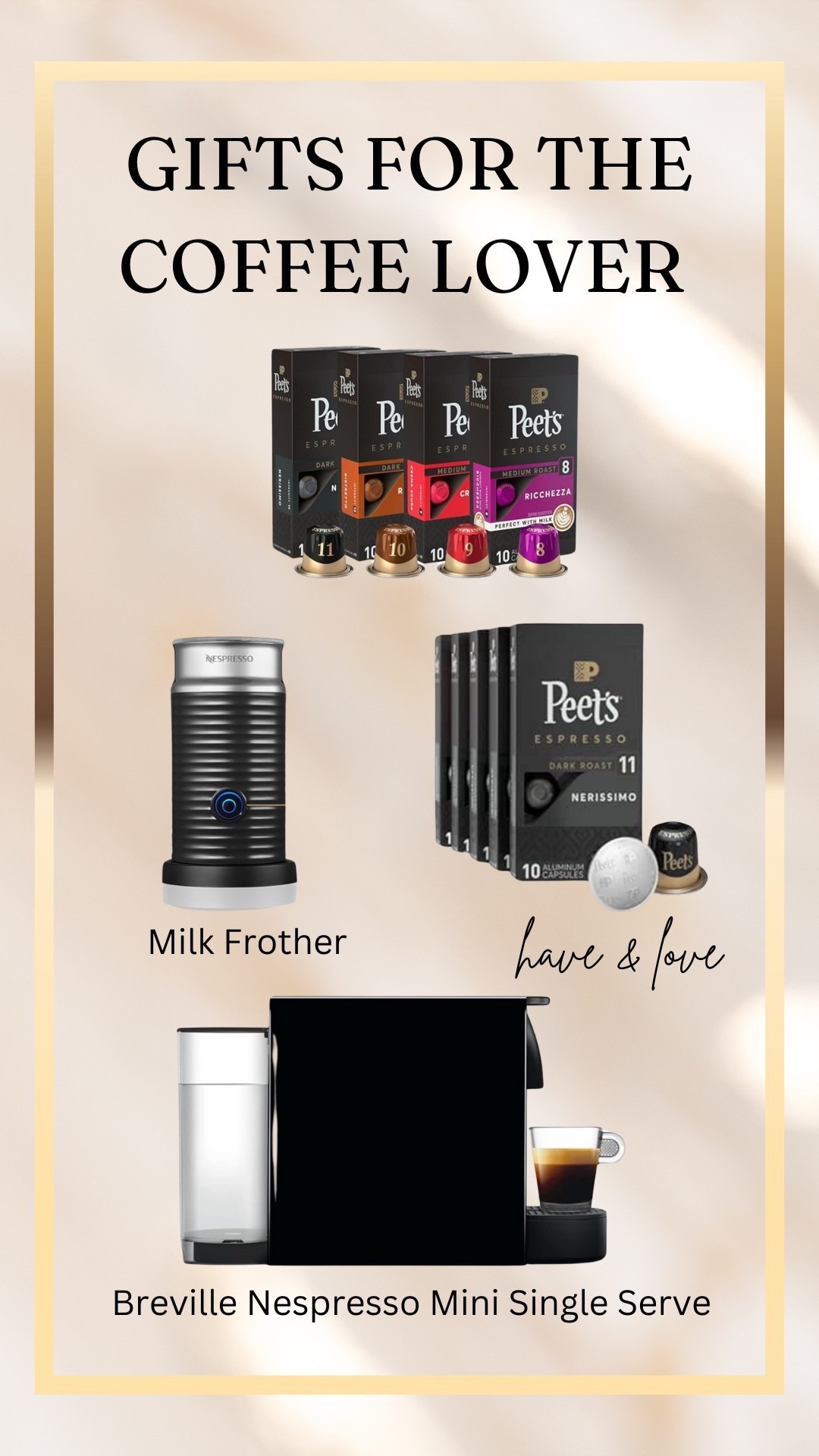 During the holiday season, I like to start my day with a cup of espresso and boy do I ever need it with everything on my to do list. This Breville Nespresso machine fits in small spaces and also makes holiday entertaining with after dinner espressos so easy.  I love this  gift idea for the foodie in your life, for newlyweds, or for parents. 

Scroll to shop! Follow for more gift ideas.

#LTKParties


#LTKHoliday #LTKfoodie #LTKWedding #LTKmomlife #LTKGiftGuide