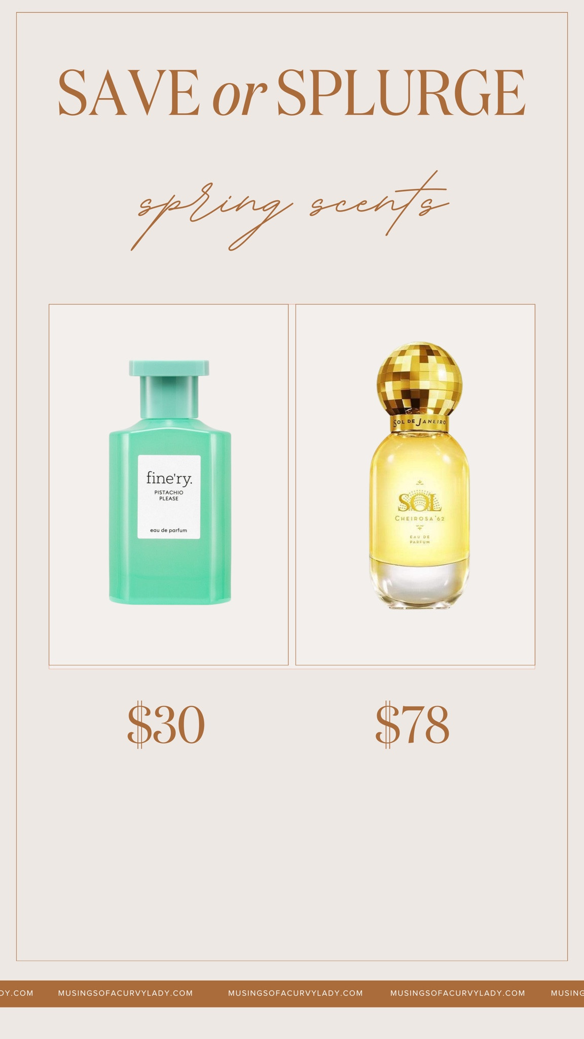 Two of my absolute fav scents this spring! Would you save or splurge?✨

fragrances, perfume, parfum, pistachio please, sol de janero, spring scents, summer fragrance, trending, beauty

#LTKSeasonal #LTKbeauty #LTKfindsunder100