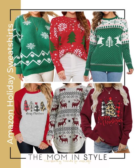 Amazon Holiday Sweatshirts 🎄

affordable fashion // amazon fashion // amazon finds // amazon fashion finds // fall fashion // fall outfits // holiday sweatshirt // holiday sweater

#LTKunder50 #LTKHoliday #LTKstyletip
