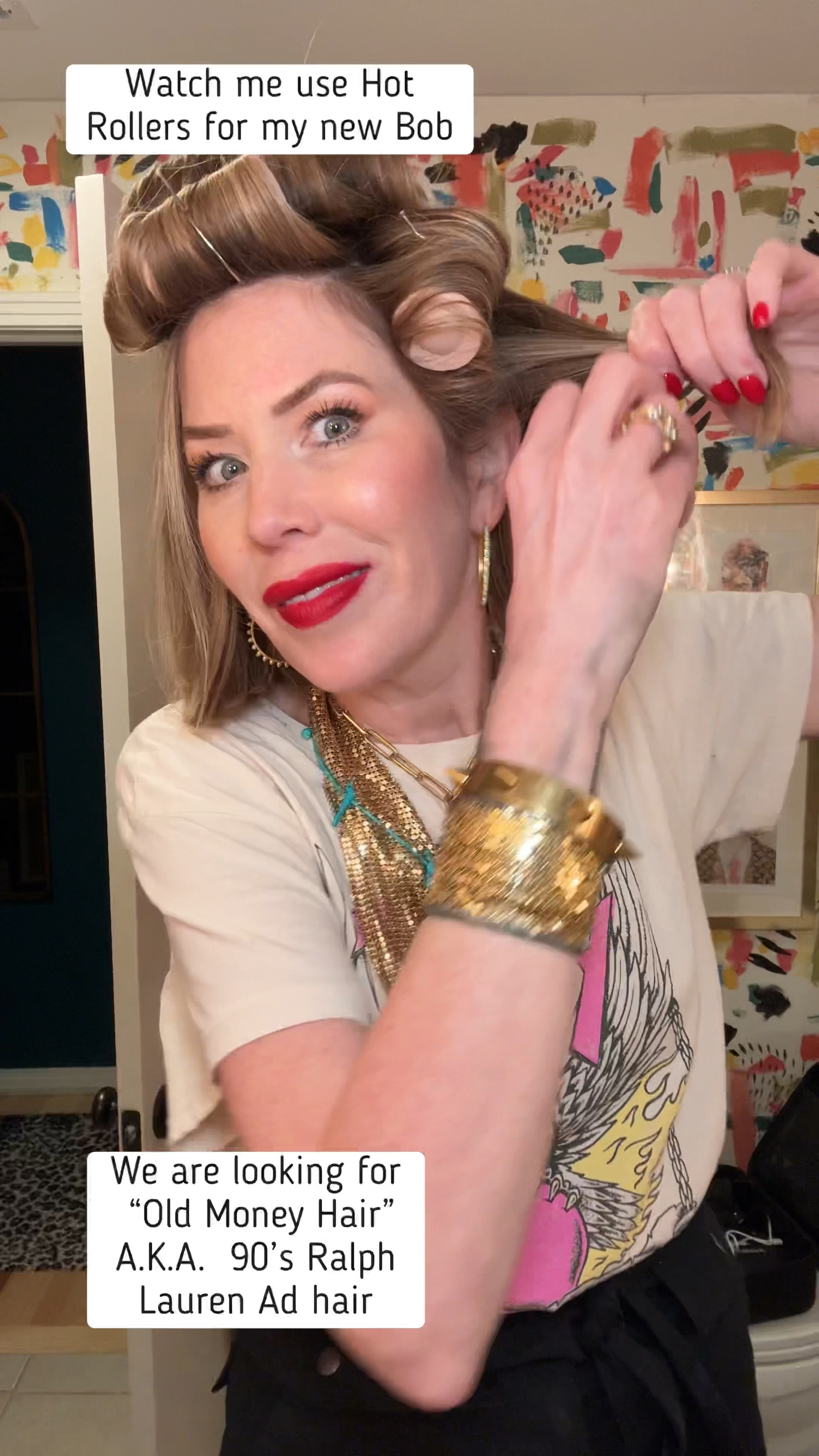 Learning to style a Bob! Going for #oldmoneyhair using Hot Rollers! Style that is bouncy and fun! 
#Tipsandtricks #hairstyle

#LTKStyleTip #LTKBeauty #LTKOver40