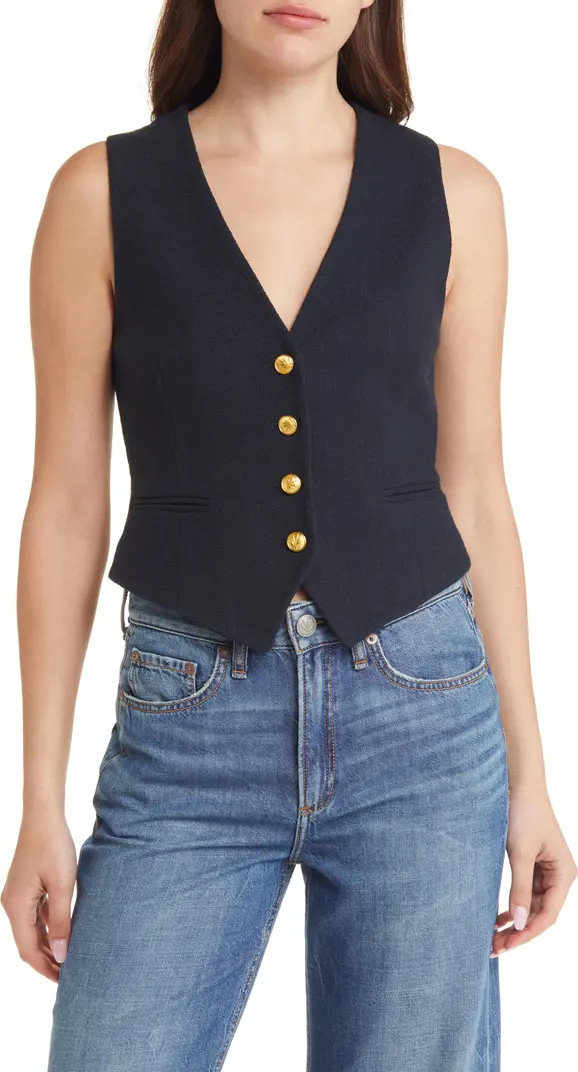Priya Cotton Blend Vest | Nordstrom