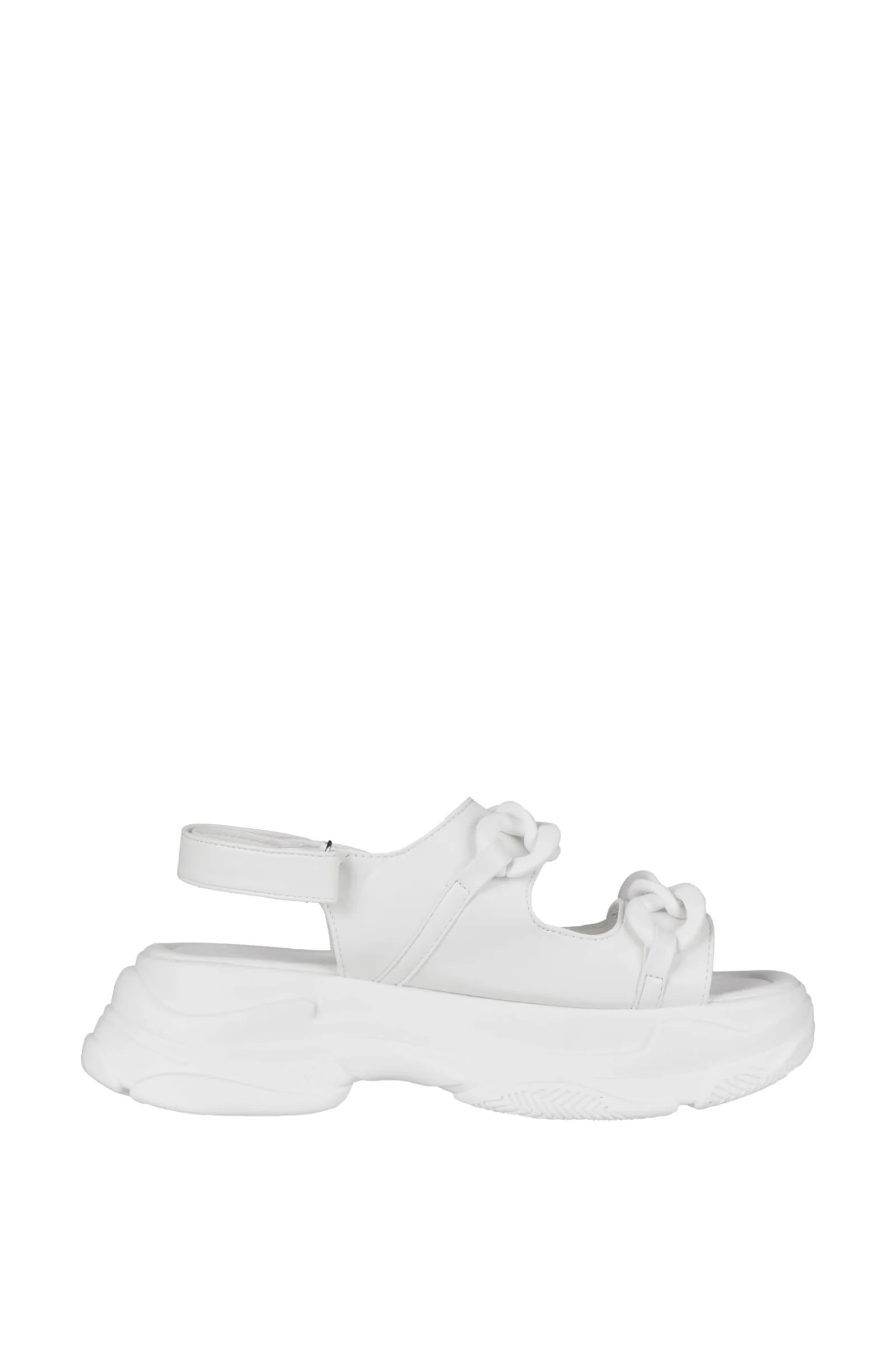 SKYLER WHITE CHUNKY SANDAL | Azalea Wang