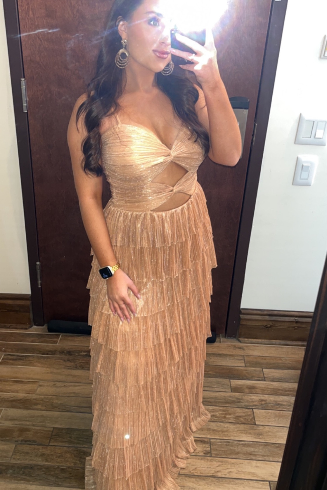 Perfect Spring Wedding Guest Dress. 

• Wearing size 4 • 
• Color: Gold Leaf • 

#LTKwedding #LTKstyletip #LTKFind